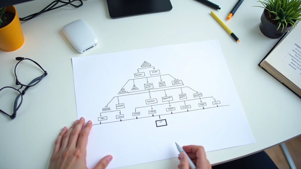 Research desk with hierarchical clustering dendrogram visualization showing client relationship trees